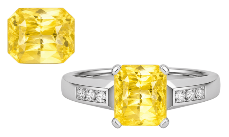 Yellow Sapphire with Ring